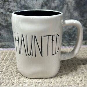 NWT Rae Dunn “HAUNTED” 16 oz Mug Black Interior